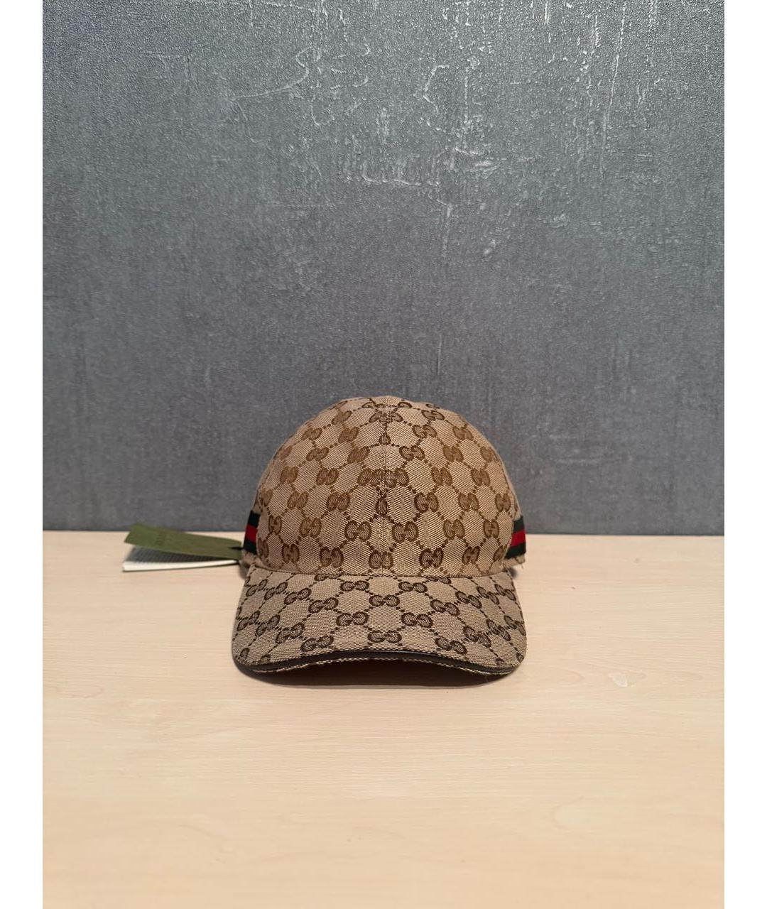 GUCCI Бежевая кепка/бейсболка, фото 5