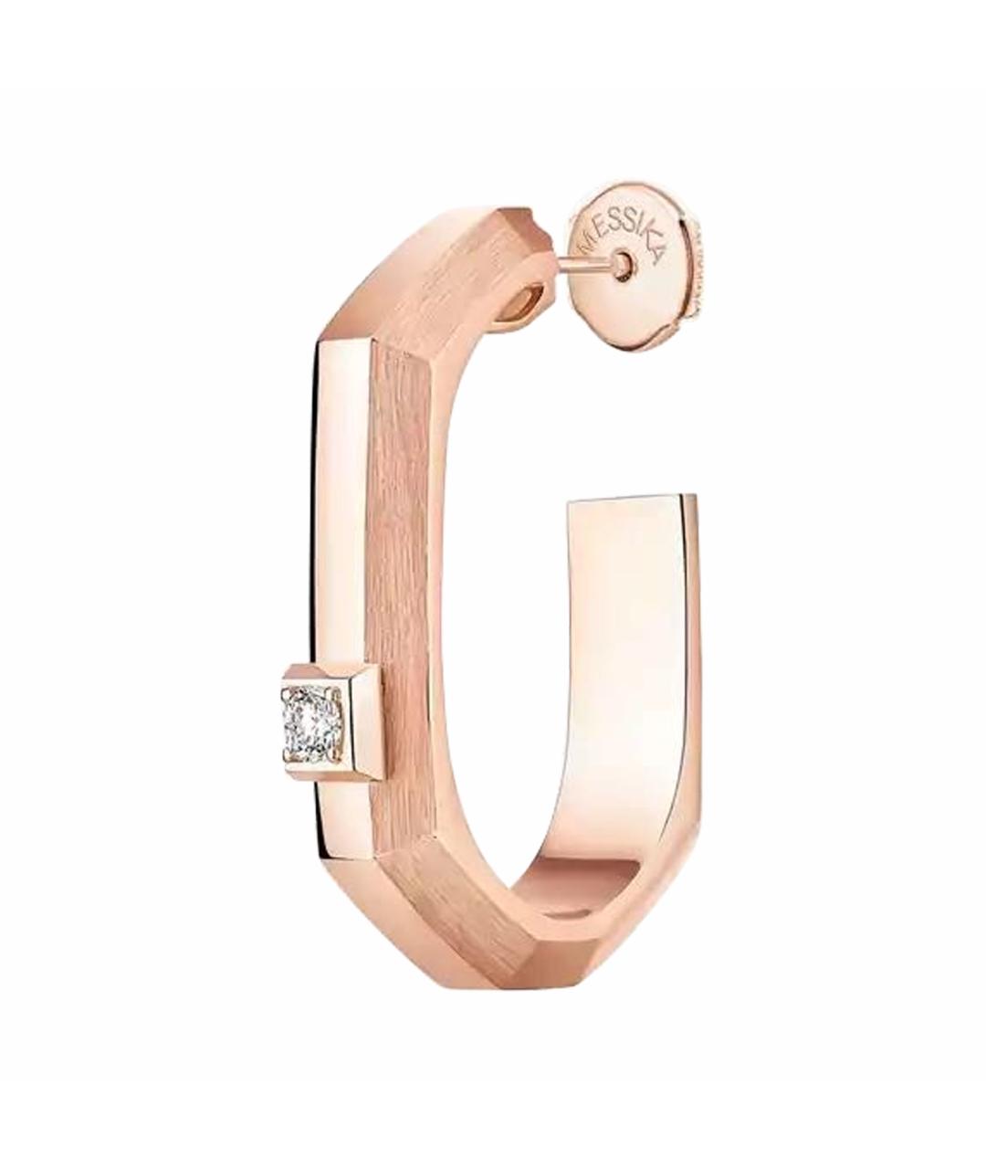MESSIKA Бежевые серьги из розового золота, фото 1