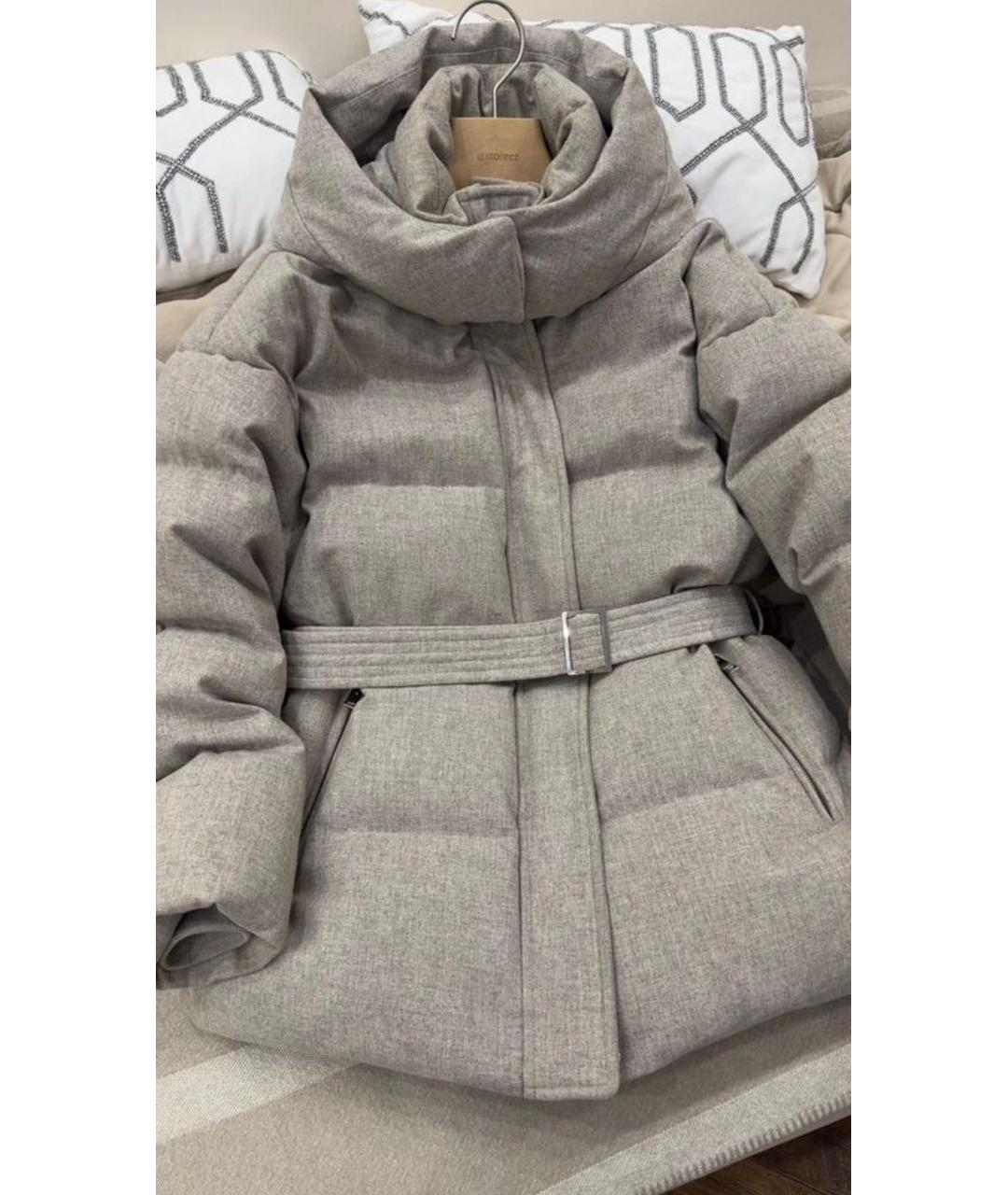 12 STOREEZ Бежевый шерстяной пуховик, фото 3