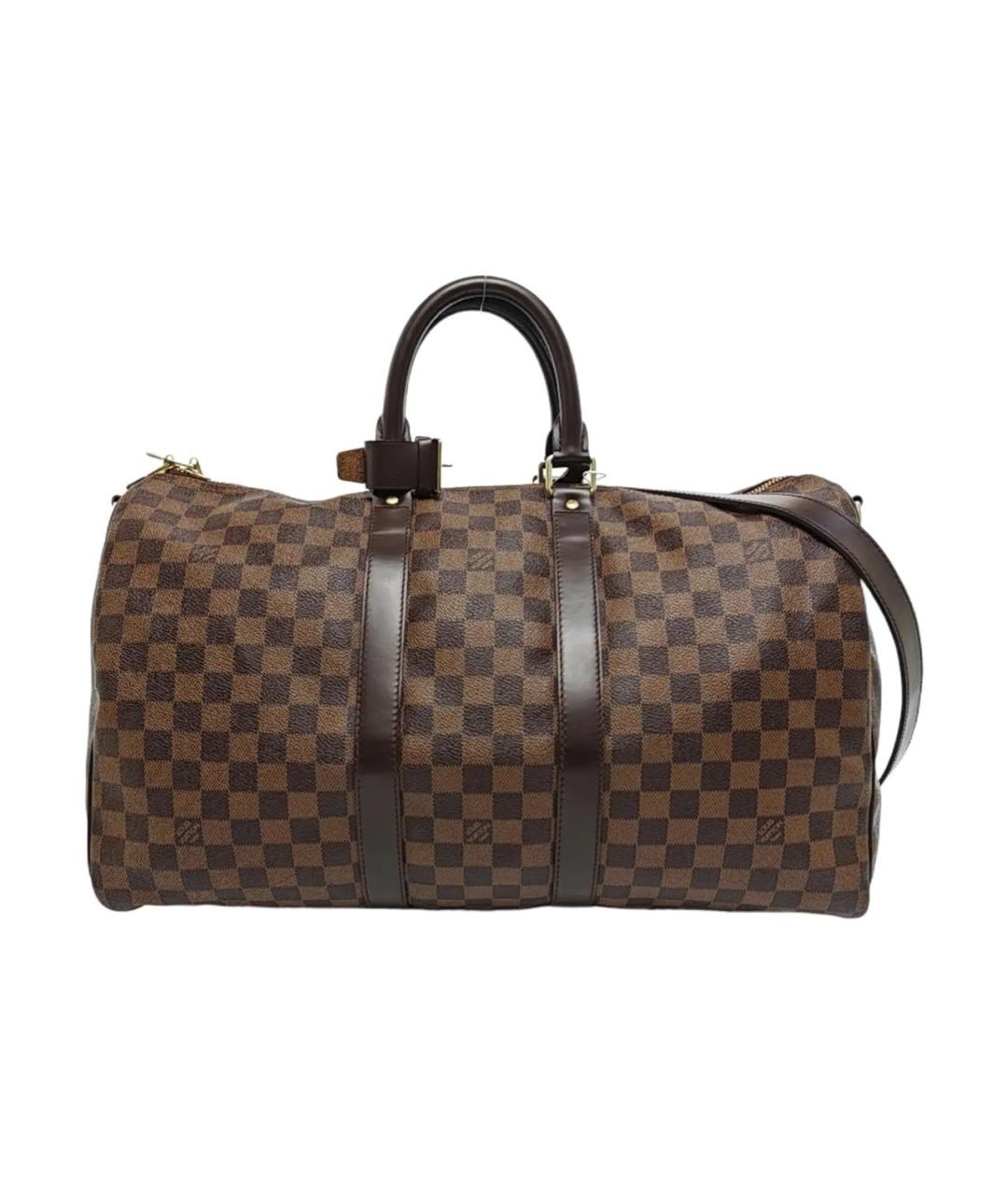 LOUIS VUITTON Коричневая дорожная/спортивная сумка, фото 9