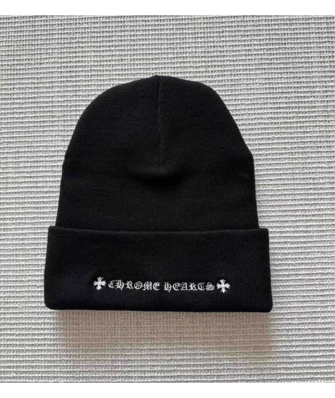 CHROME HEARTS Черная шапка, фото 2
