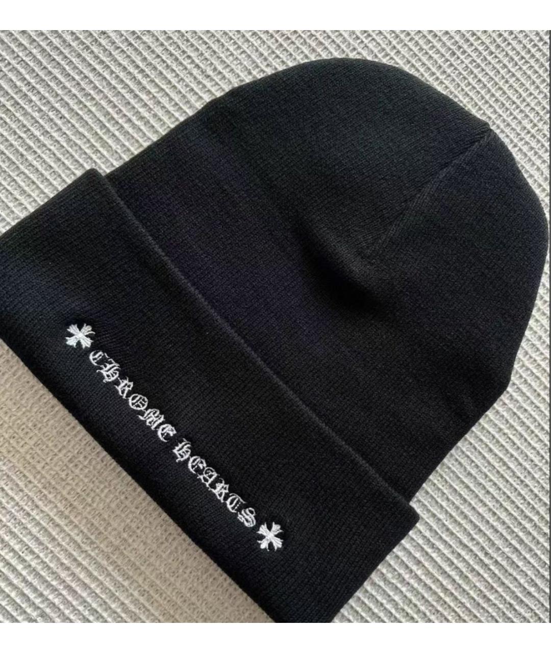 CHROME HEARTS Черная шапка, фото 4