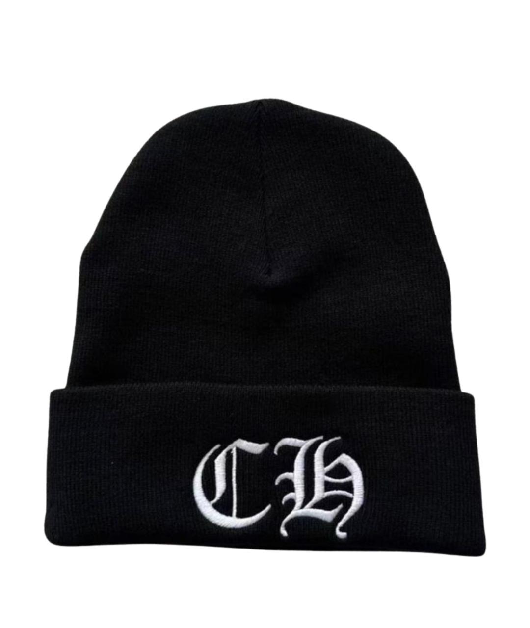 CHROME HEARTS Черная шапка, фото 1
