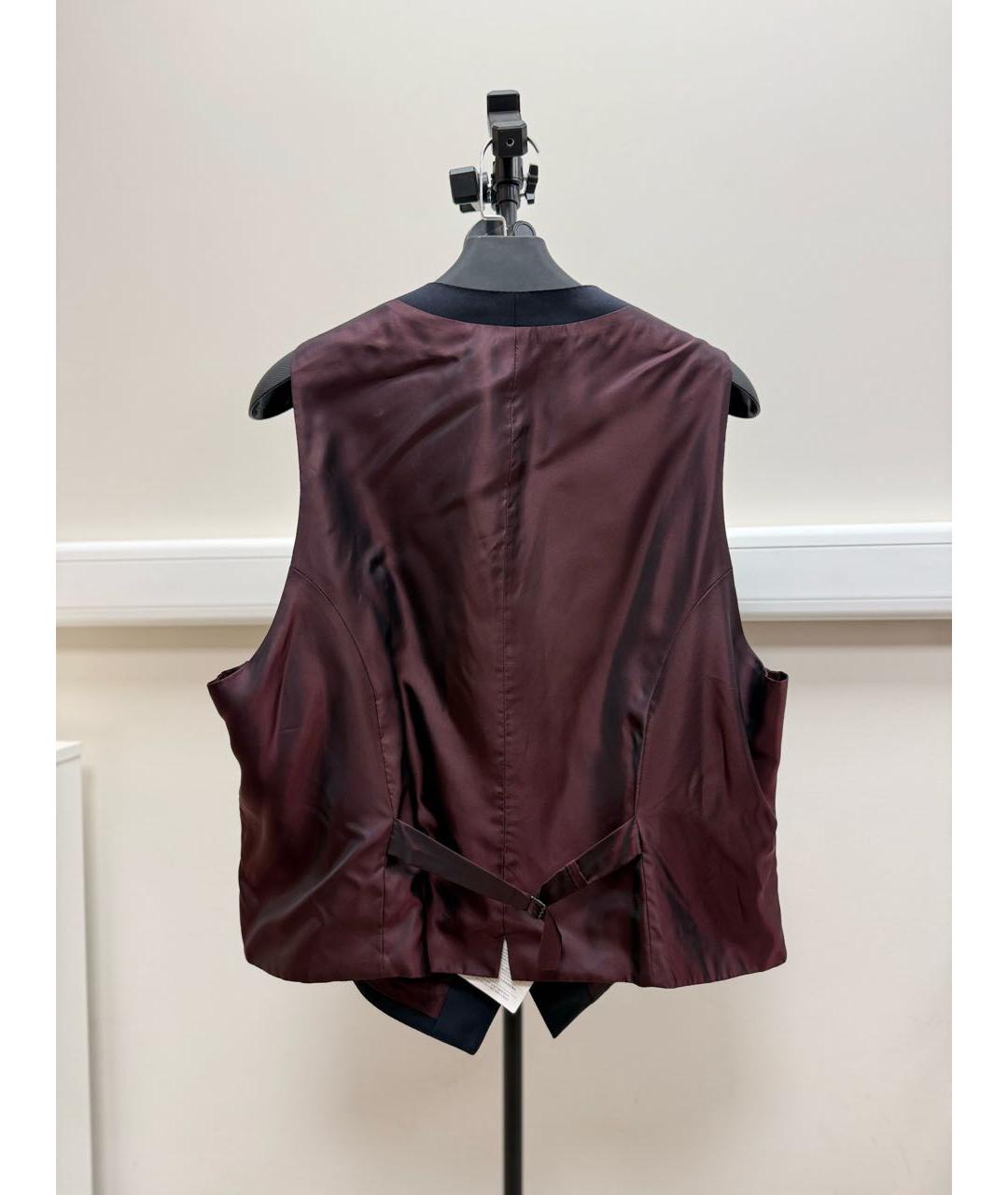 PAL ZILERI Темно-синий шерстяной жилет, фото 2