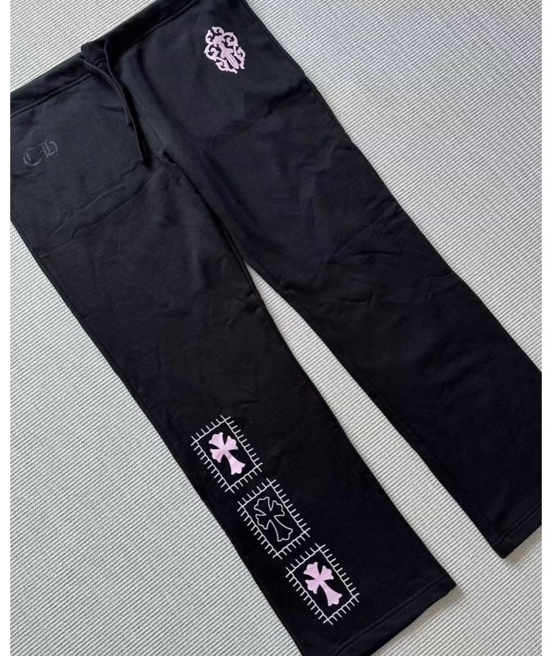 CHROME HEARTS Черные повседневные брюки, фото 2