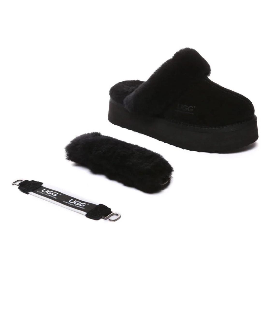 UGG AUSTRALIA Черные замшевые мюли, фото 8