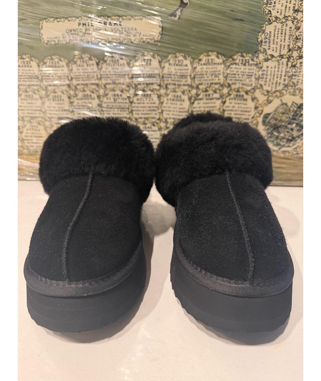 UGG AUSTRALIA Черные замшевые мюли, фото 2