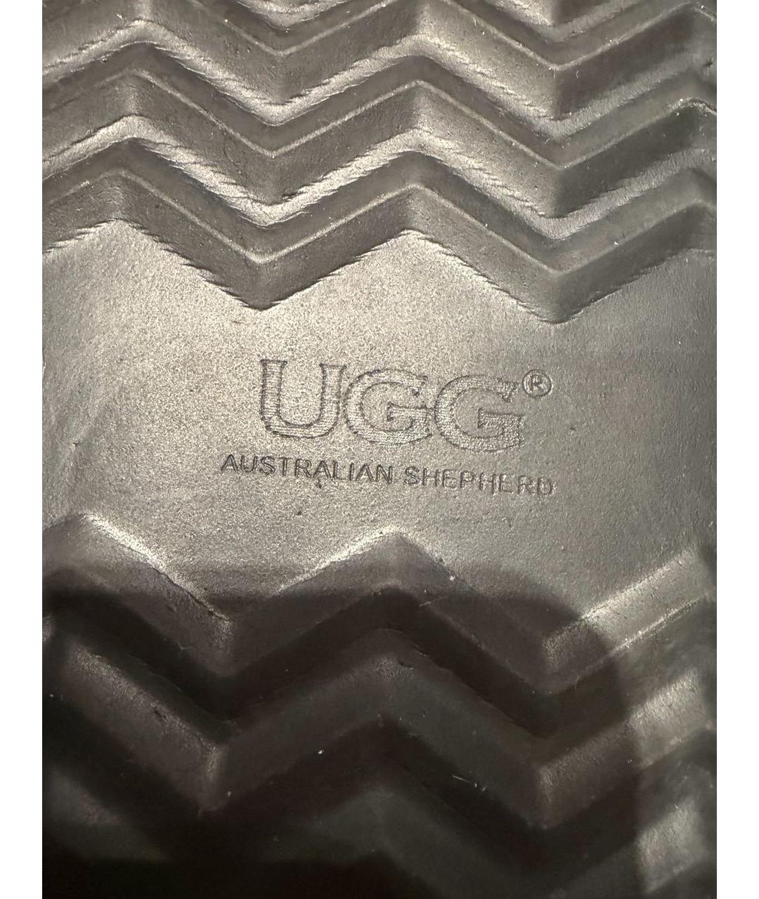 UGG AUSTRALIA Черные замшевые мюли, фото 7
