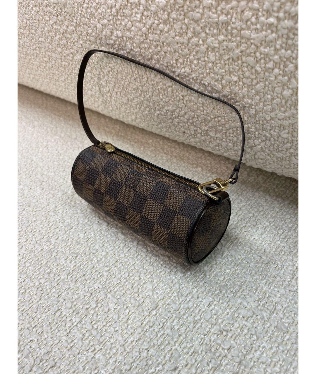 LOUIS VUITTON Коричневая сумка с короткими ручками, фото 5