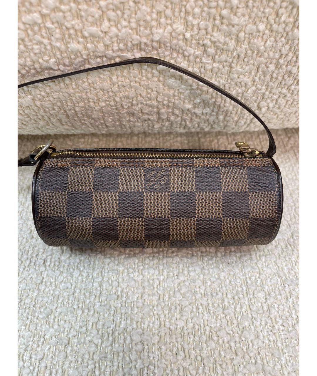 LOUIS VUITTON Коричневая сумка с короткими ручками, фото 3