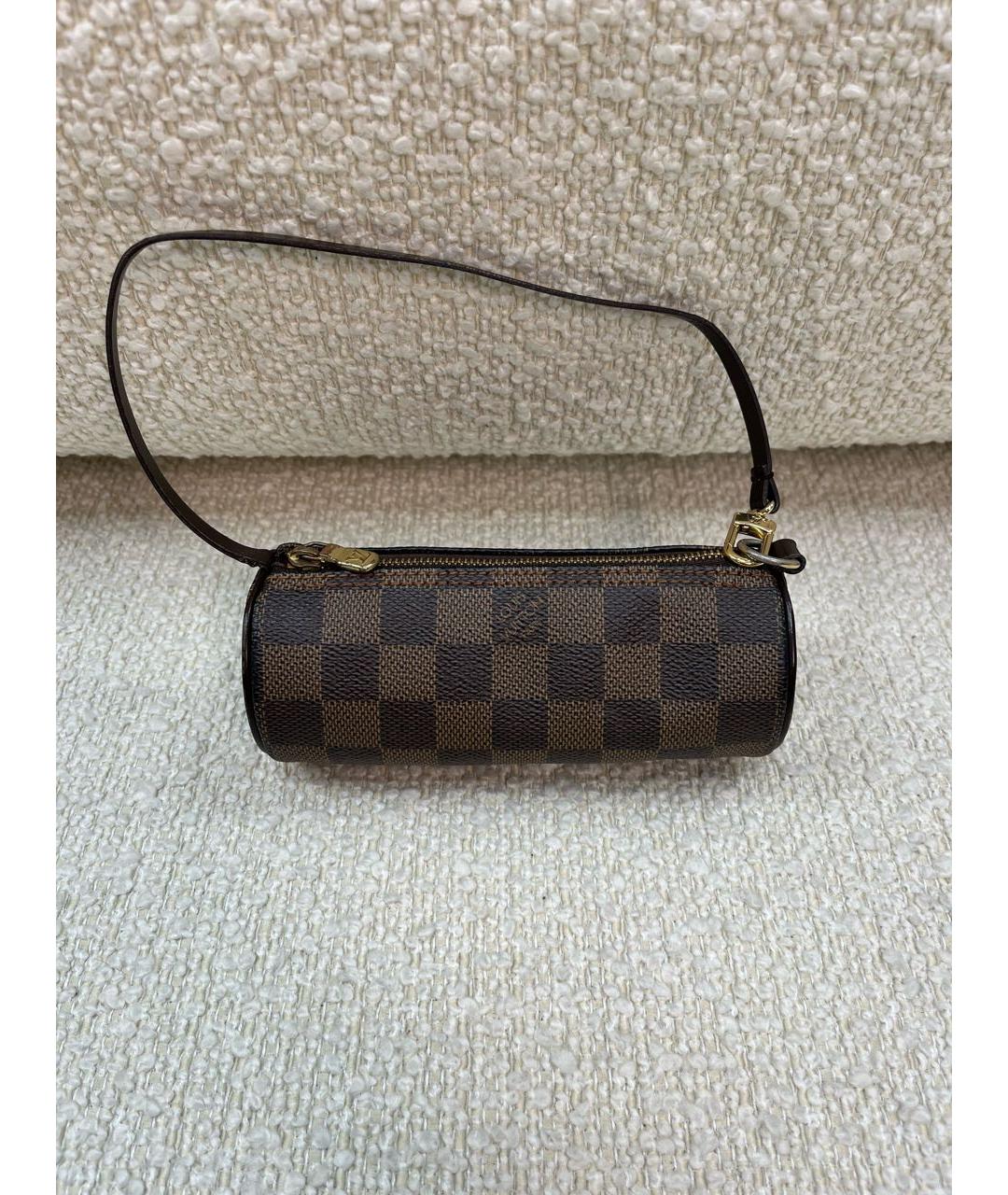 LOUIS VUITTON Коричневая сумка с короткими ручками, фото 9