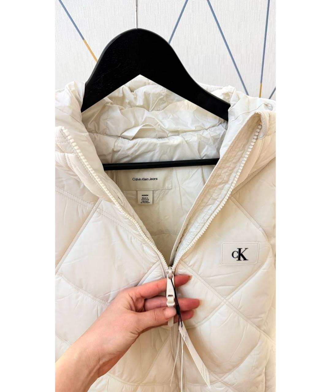 CALVIN KLEIN Белая куртка, фото 4