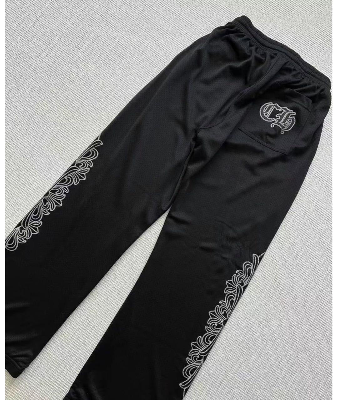 CHROME HEARTS Черные повседневные брюки, фото 4