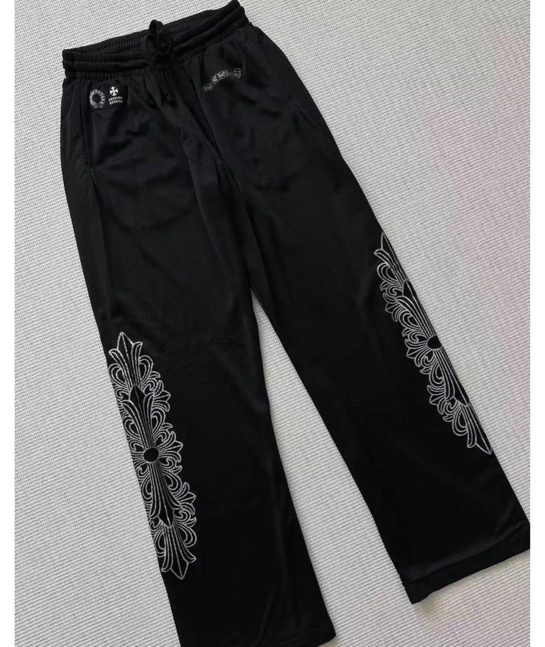 CHROME HEARTS Черные повседневные брюки, фото 3