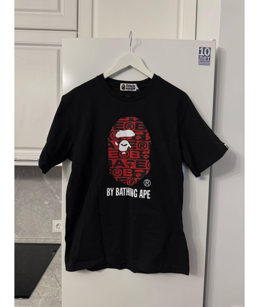 A BATHING APE Черная футболка, фото 2
