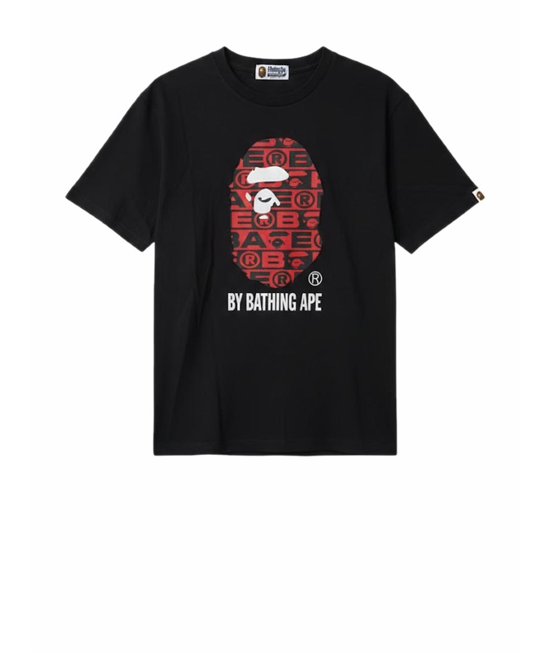 A BATHING APE Черная футболка, фото 1