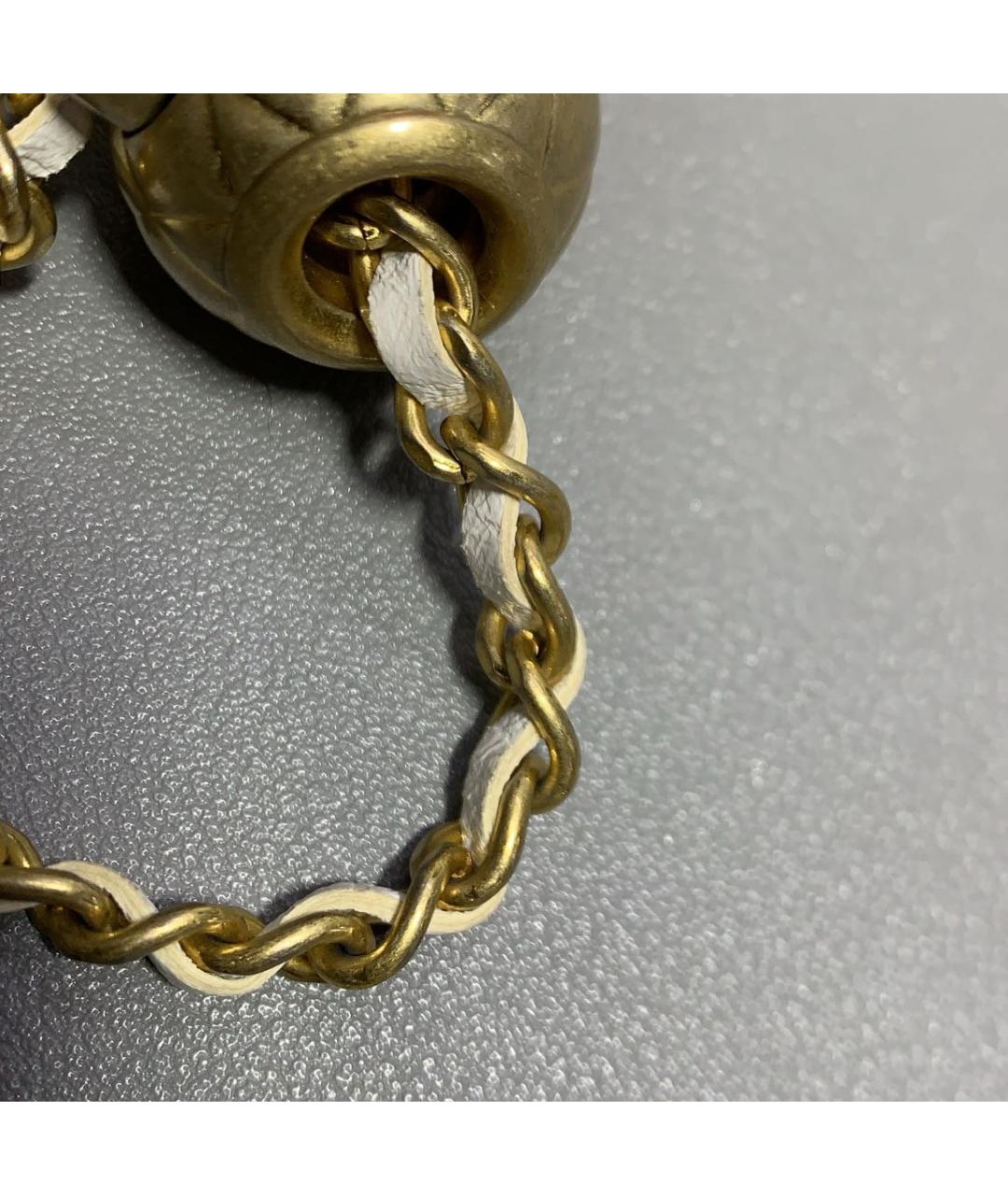 CHANEL Белая кожаная сумка через плечо, фото 8