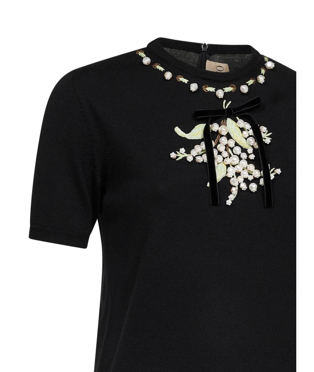 VALENTINO Черный шерстяной джемпер / свитер, фото 3