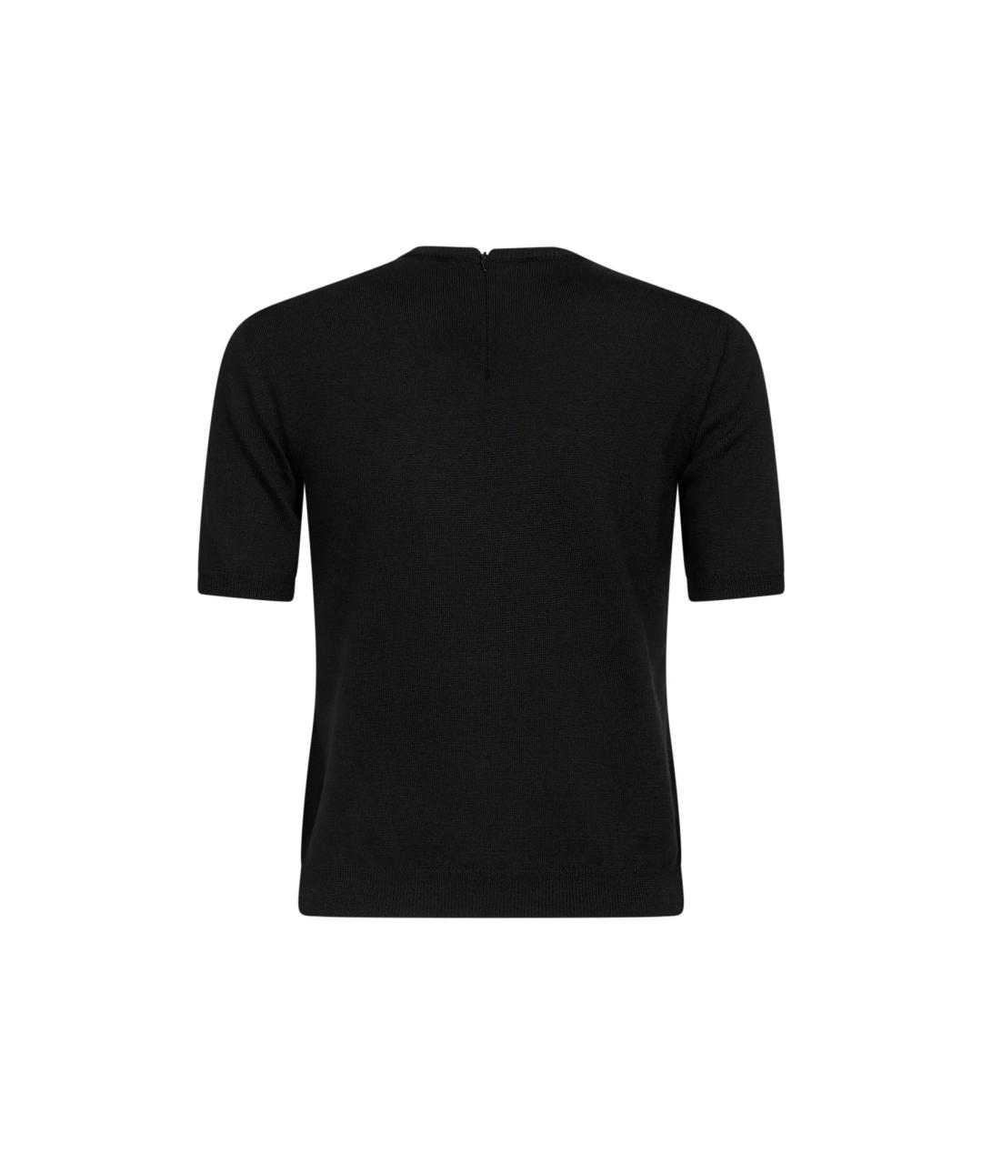 VALENTINO Черный шерстяной джемпер / свитер, фото 2