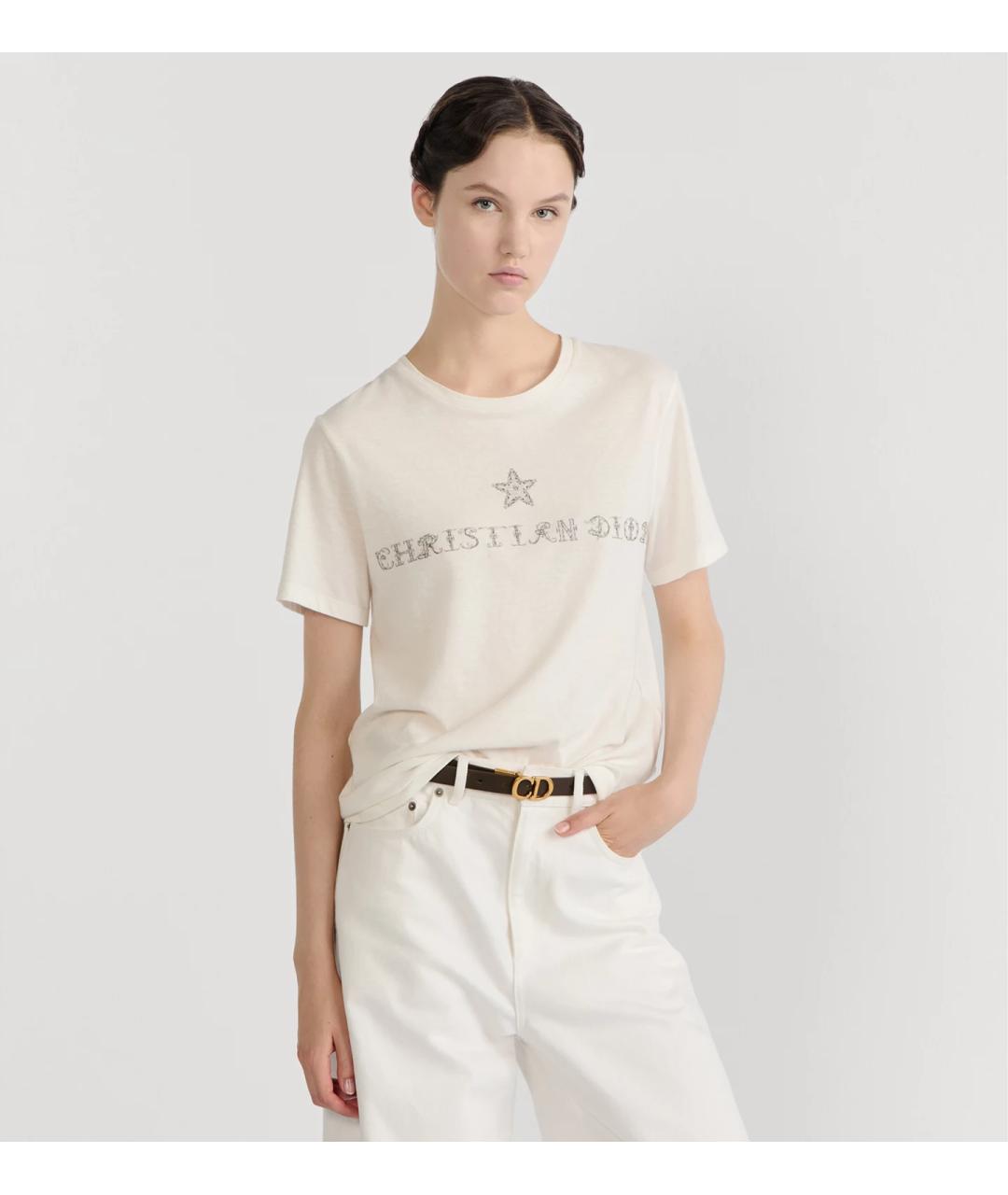 CHRISTIAN DIOR Коричневый кожаный ремень, фото 2