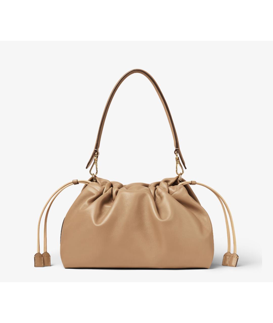 FENDI Коричневая кожаная сумка через плечо, фото 4