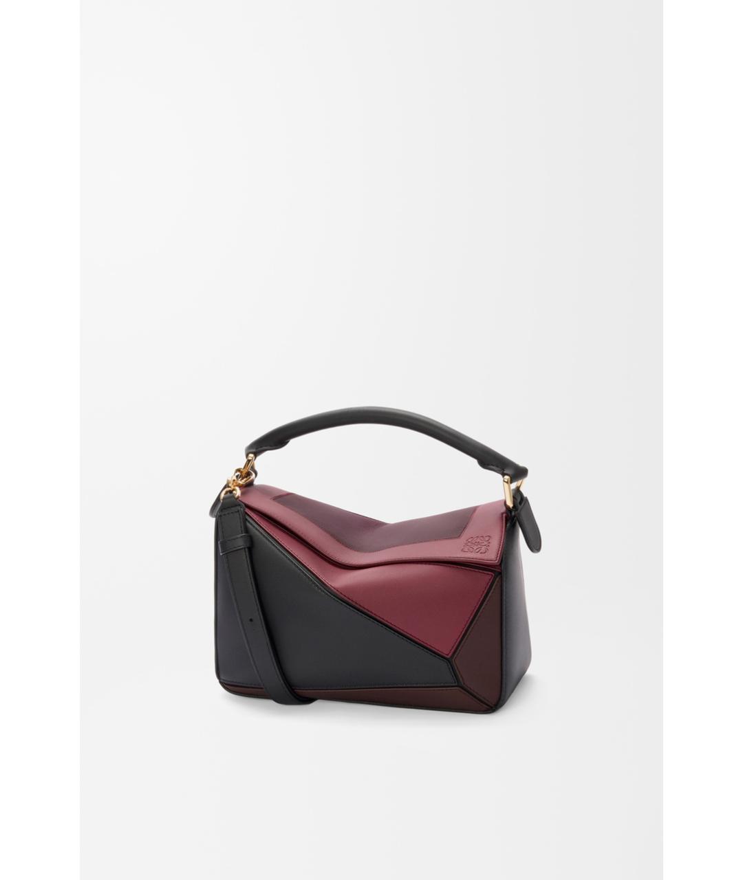 LOEWE Черная кожаная сумка с короткими ручками, фото 5