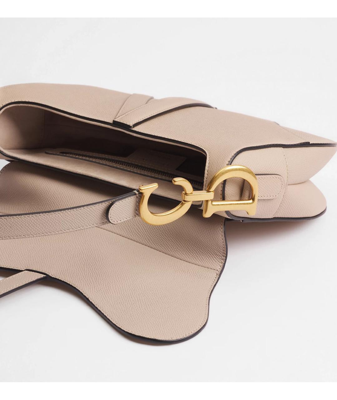 CHRISTIAN DIOR Розовая кожаная сумка через плечо, фото 7