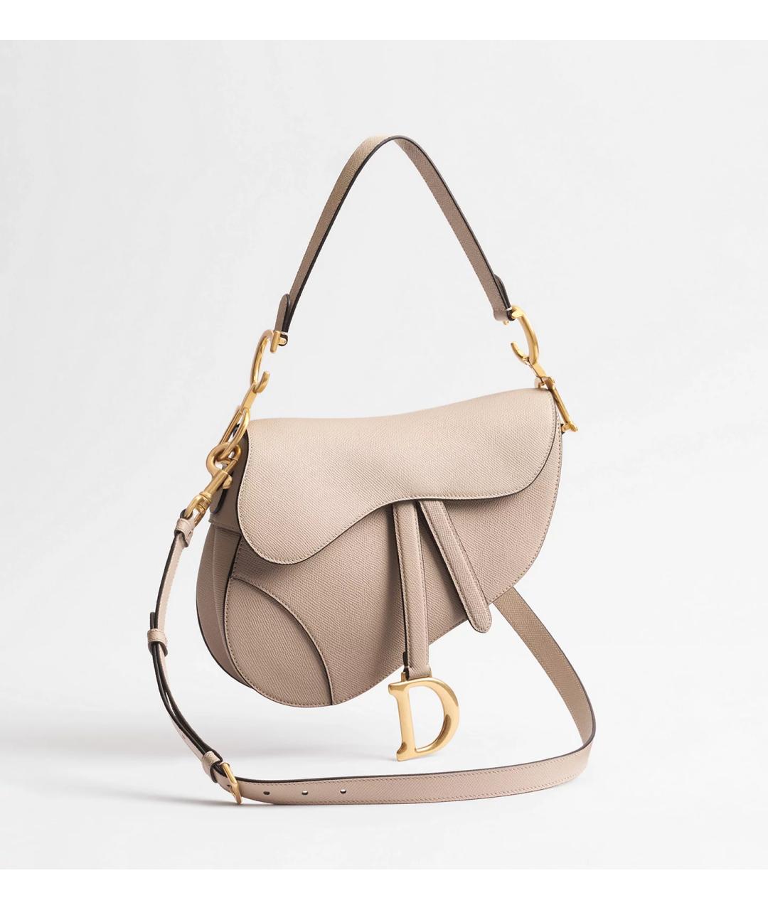 CHRISTIAN DIOR Розовая кожаная сумка через плечо, фото 6