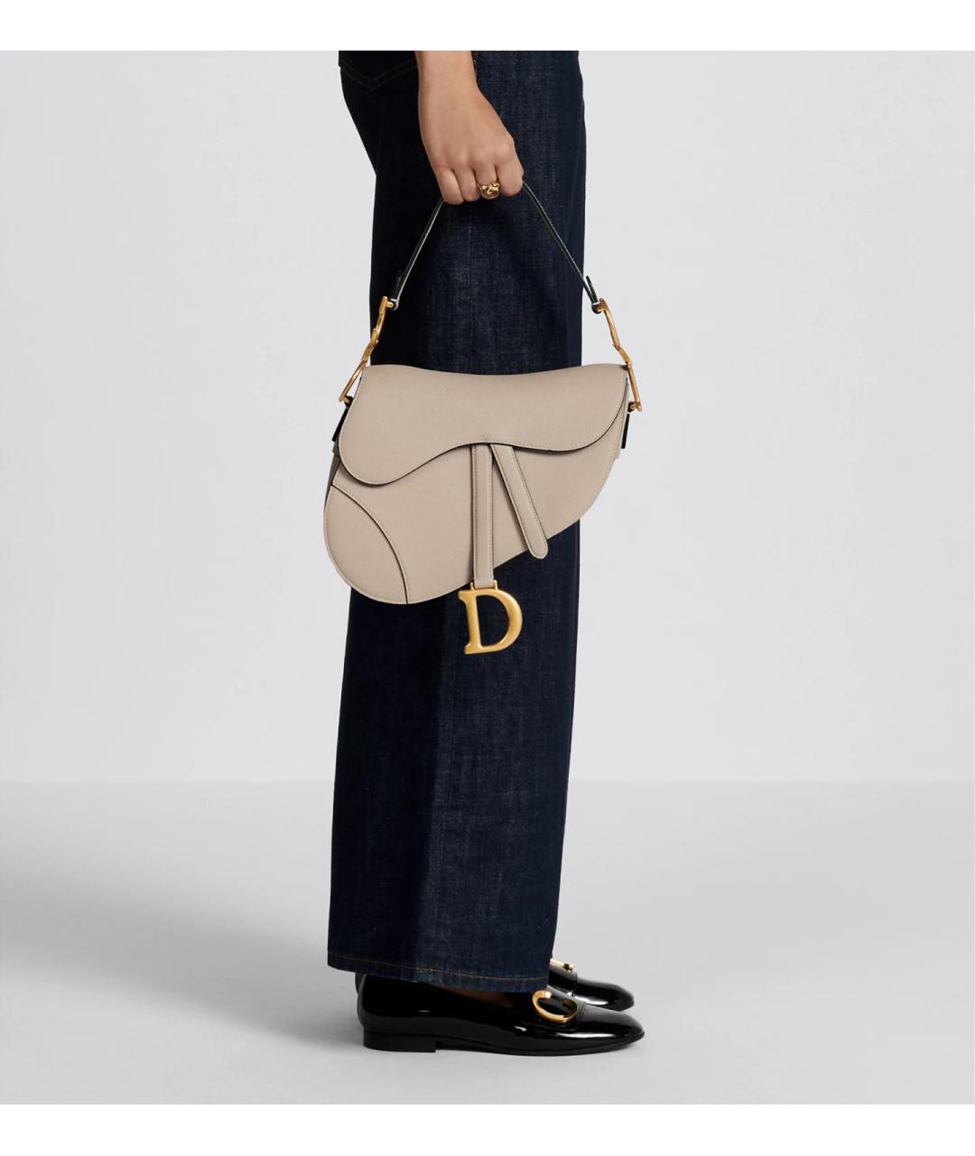 CHRISTIAN DIOR Розовая кожаная сумка через плечо, фото 4