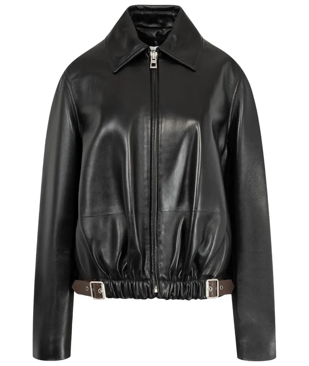 LOEWE Черная кожаная куртка, фото 1