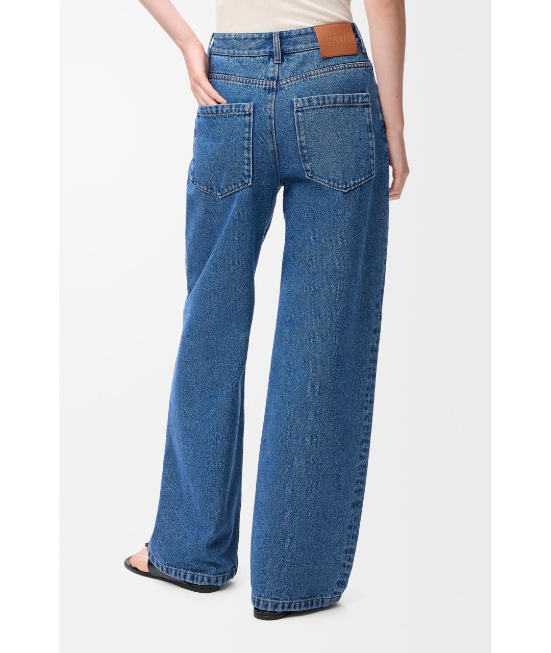LOEWE Синие хлопковые прямые джинсы, фото 3