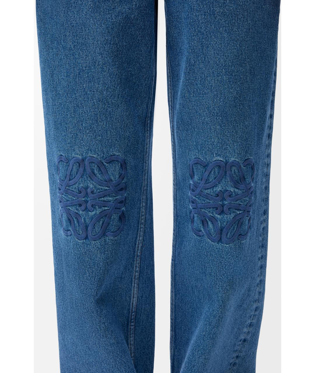 LOEWE Синие хлопковые прямые джинсы, фото 4