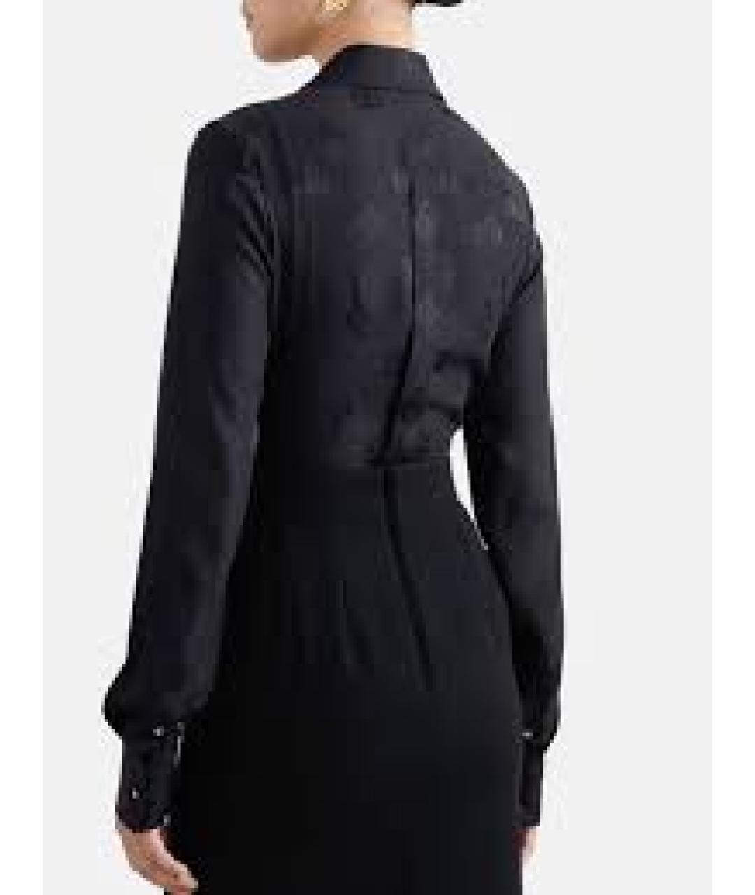 DOLCE&GABBANA Черная шелковая рубашка, фото 6