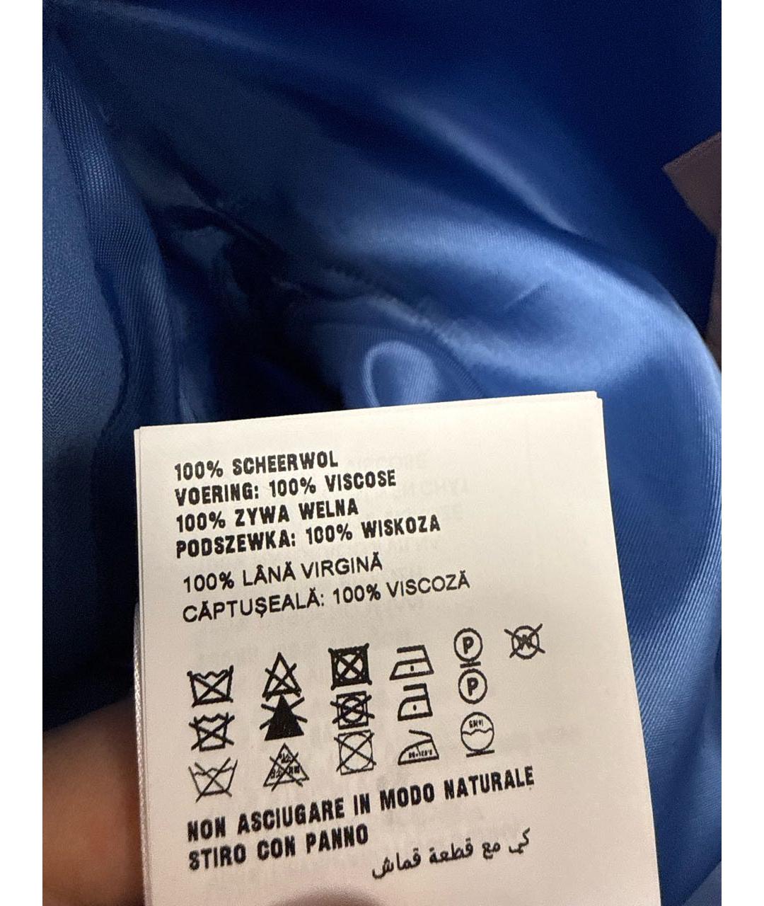 MIU MIU Голубой вискозный жакет/пиджак, фото 5