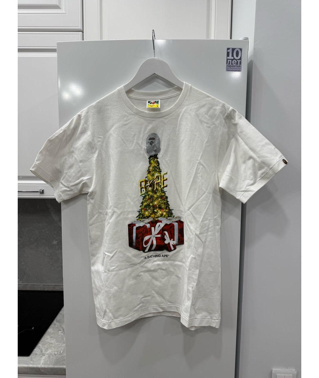 A BATHING APE Белая футболка, фото 2