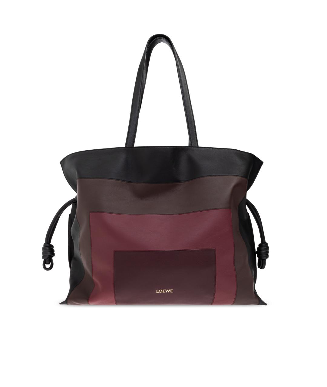 LOEWE Черная кожаная сумка тоут, фото 1