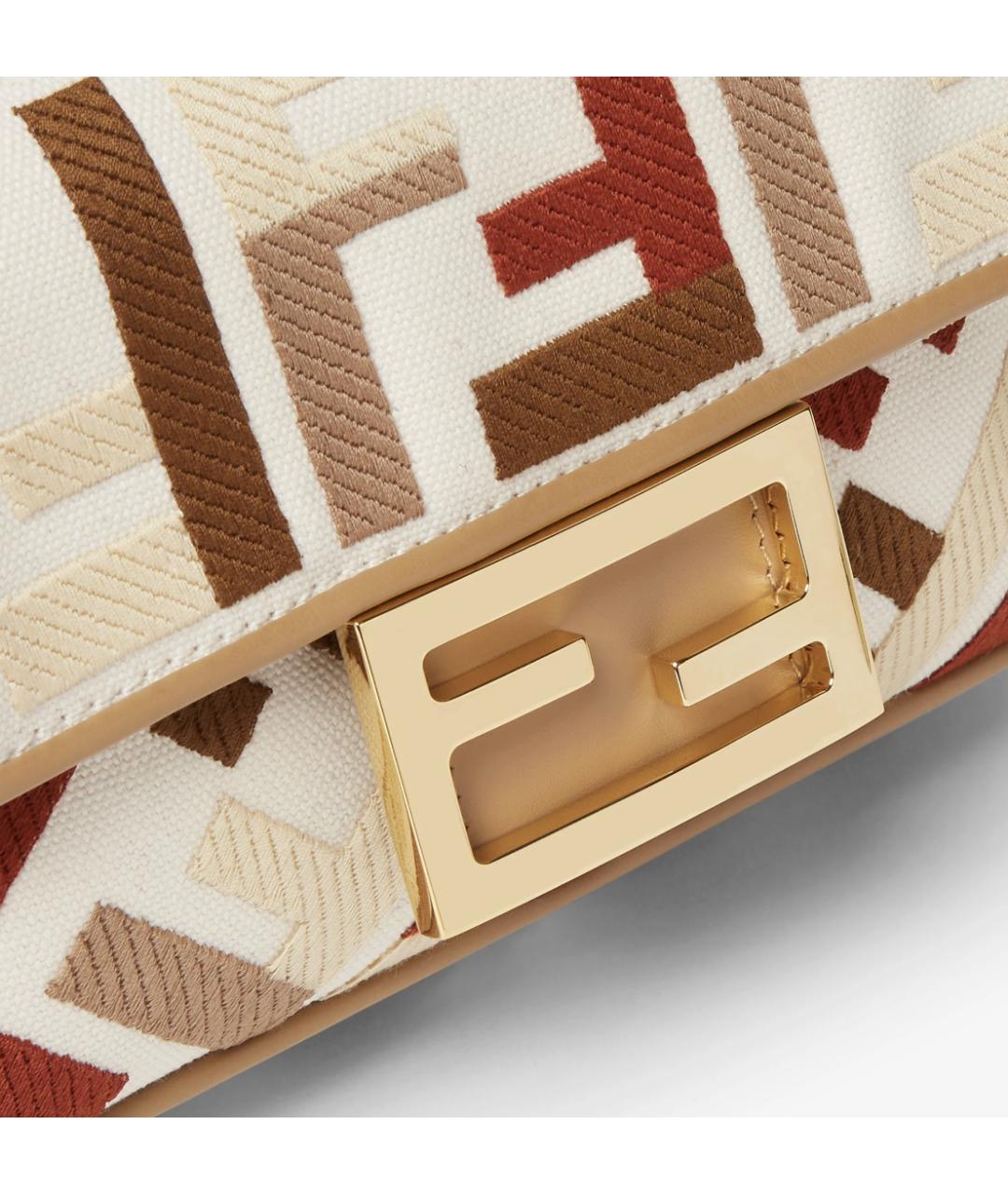 FENDI Мульти тканевая сумка с короткими ручками, фото 5