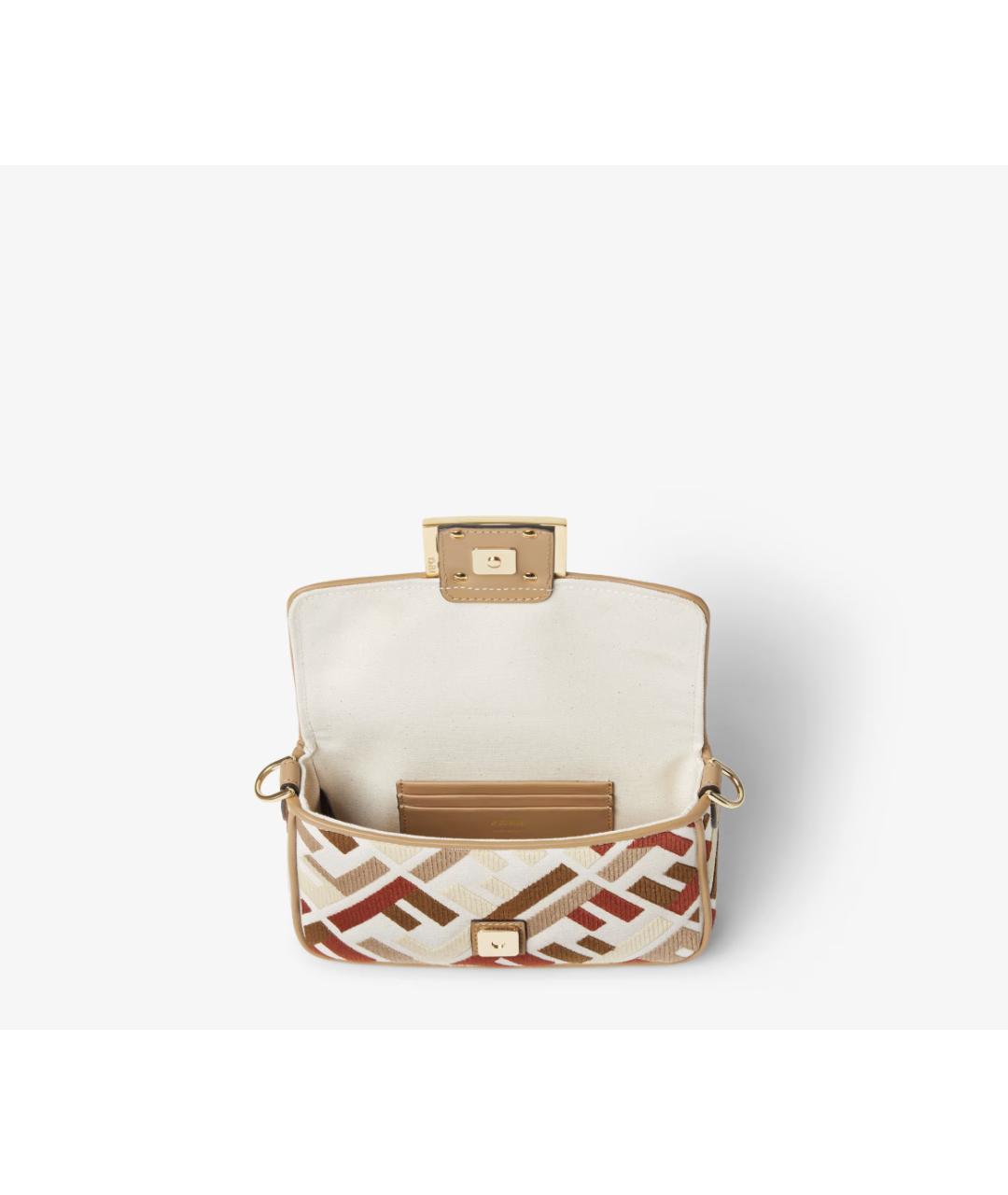 FENDI Мульти тканевая сумка с короткими ручками, фото 4