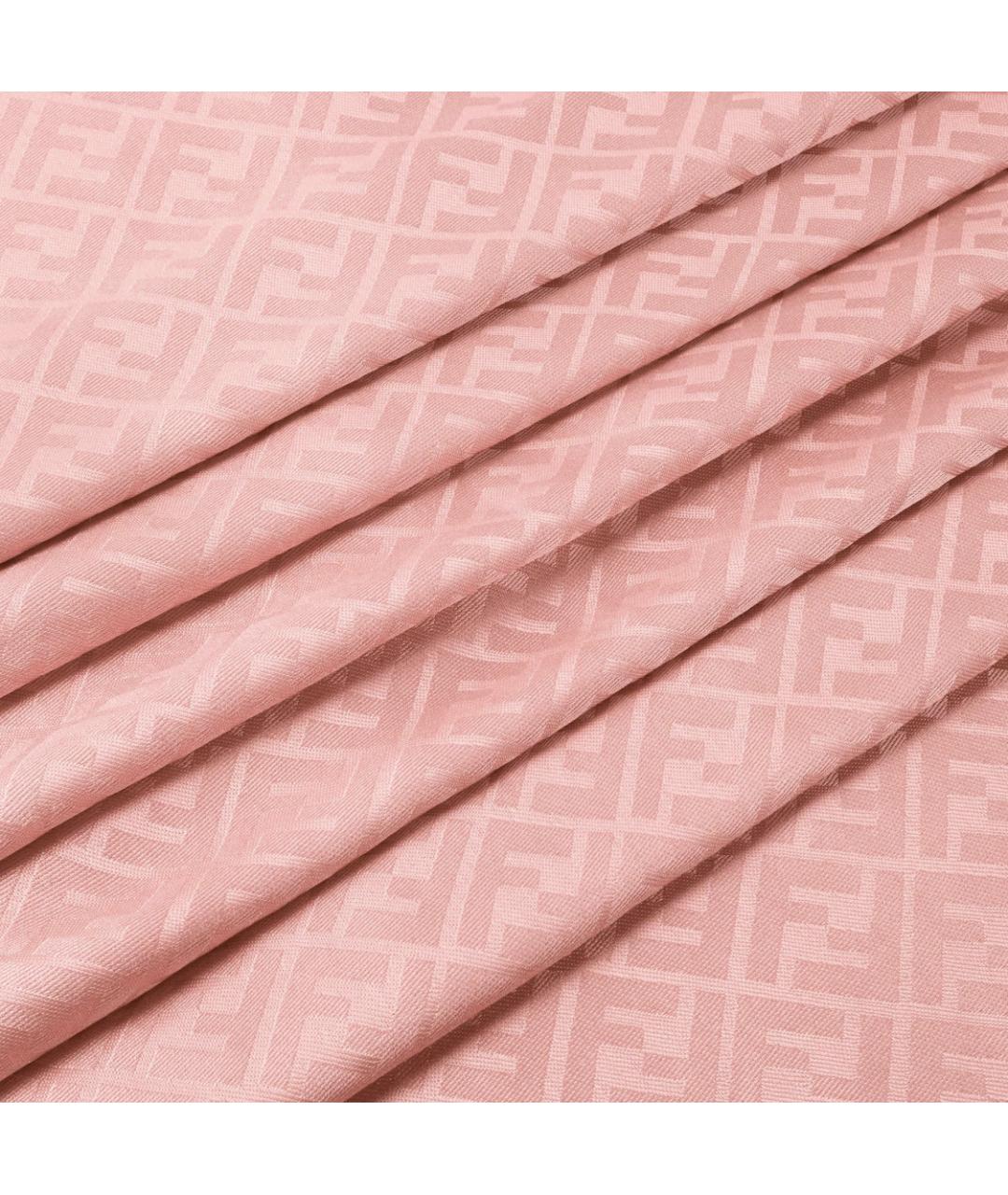 FENDI Розовый шарф, фото 3