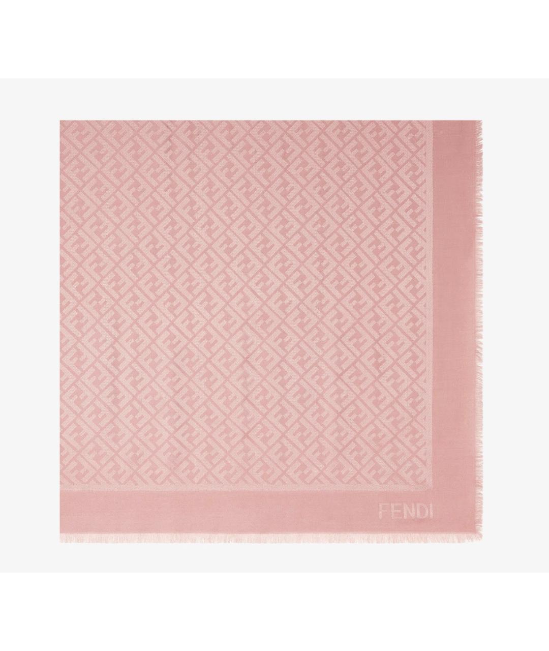 FENDI Розовый шарф, фото 2