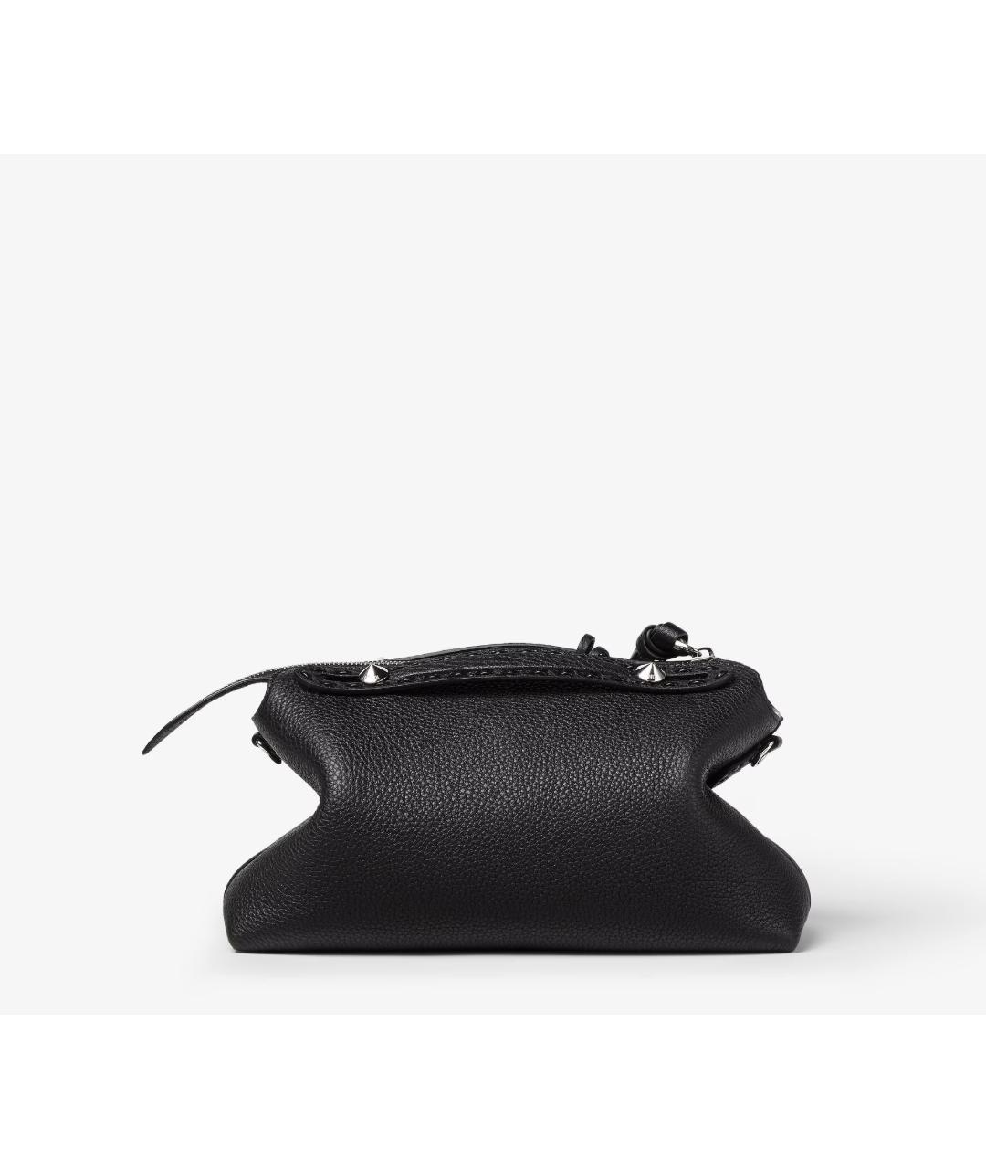 FENDI Черная кожаная сумка через плечо, фото 3