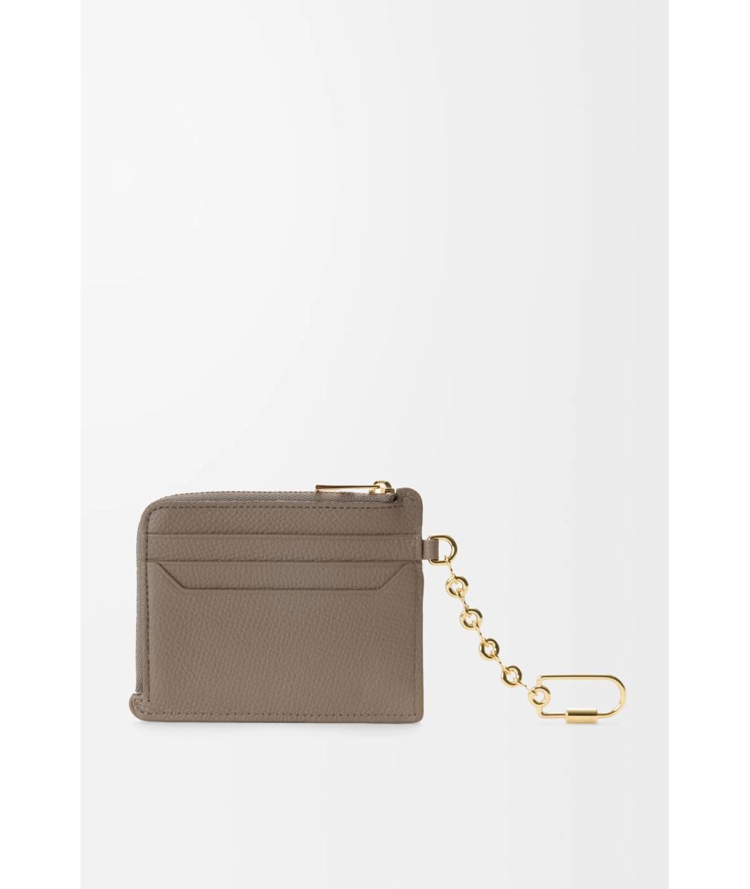 LOEWE Бежевый кожаный кардхолдер, фото 3