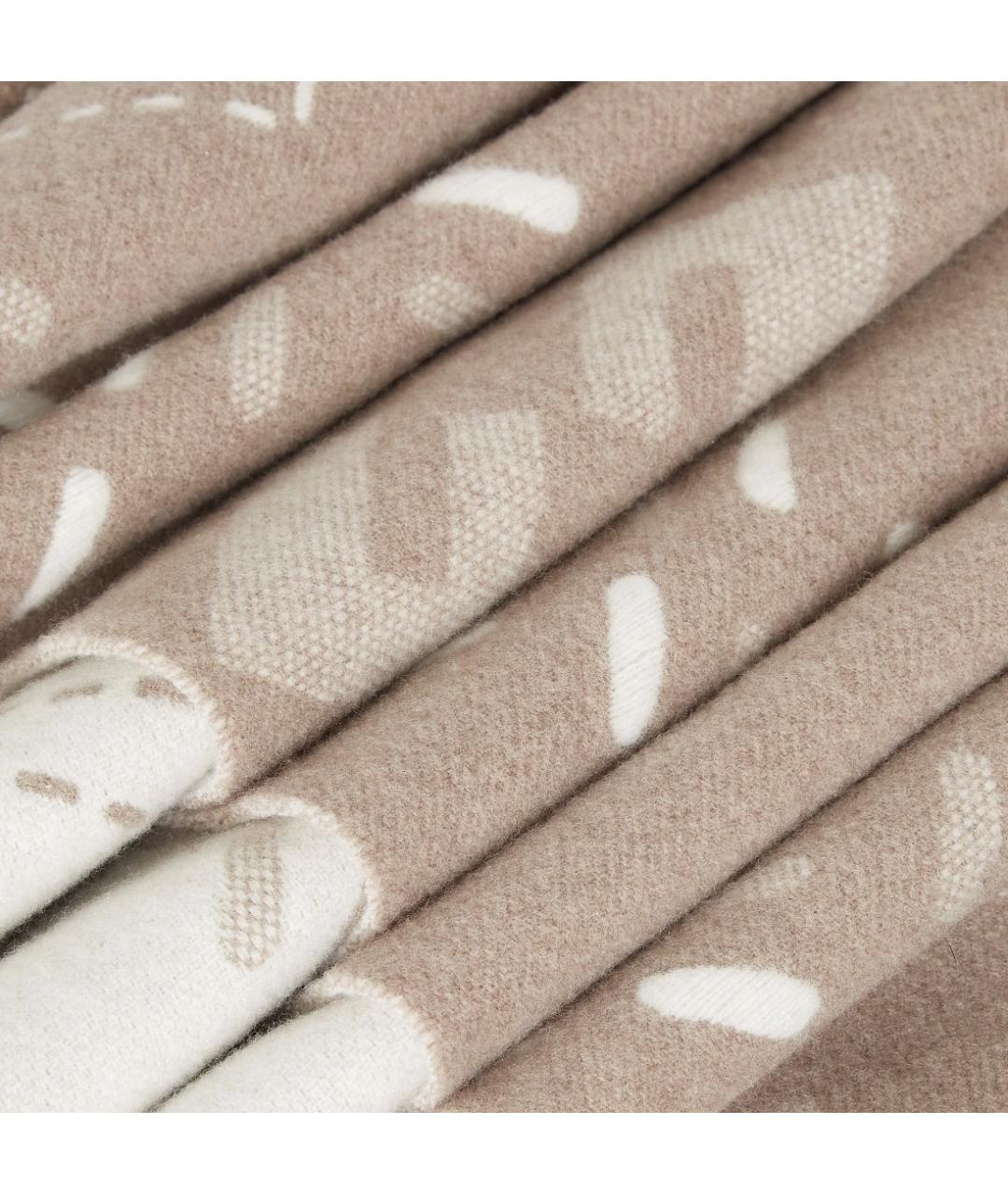 FENDI Серый шерстяной шарф, фото 2