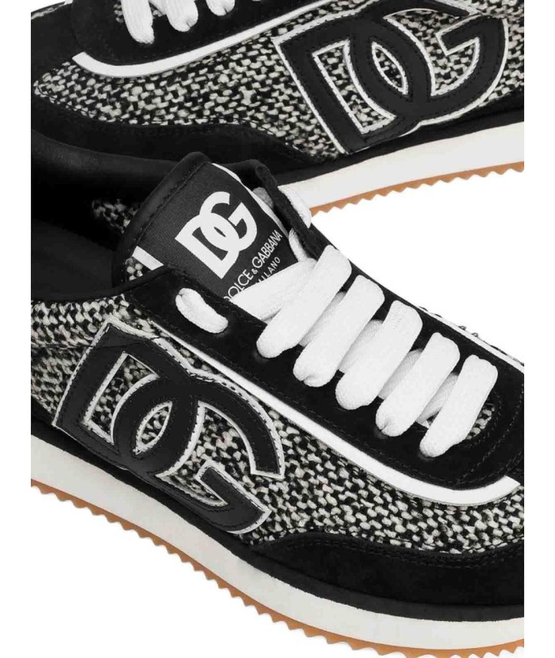 DOLCE&GABBANA Черные кроссовки, фото 4