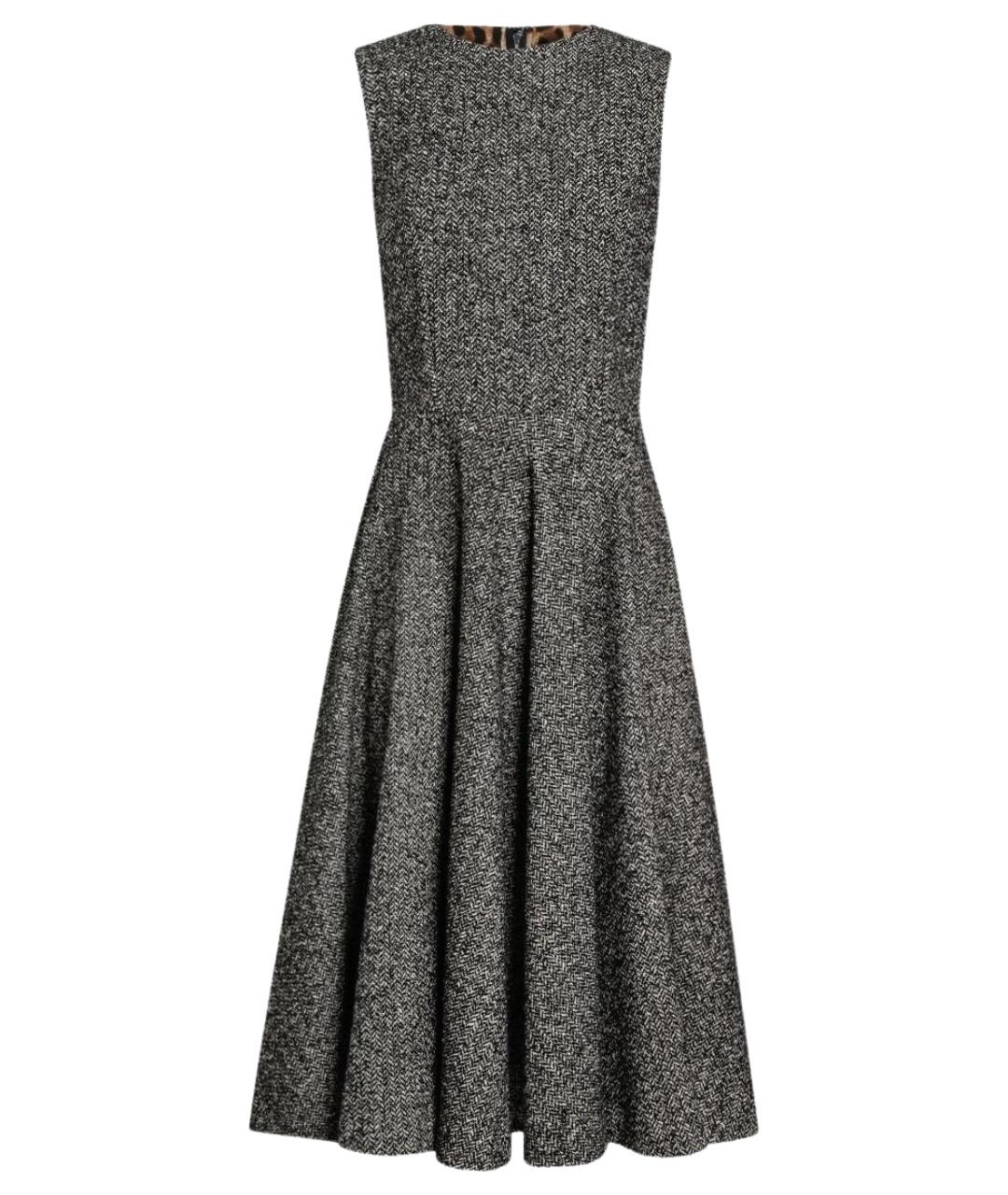 DOLCE&GABBANA Мульти шерстяное повседневное платье, фото 1