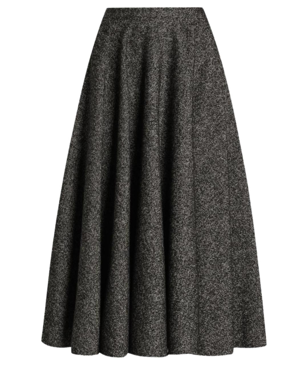 DOLCE&GABBANA Мульти шерстяная юбка миди, фото 1