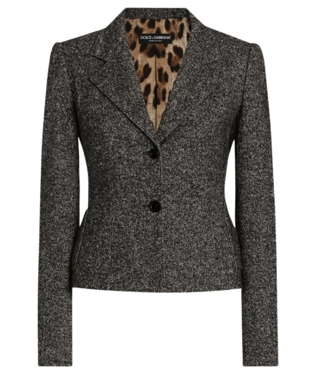 DOLCE&GABBANA Мульти шерстяной жакет/пиджак, фото 1