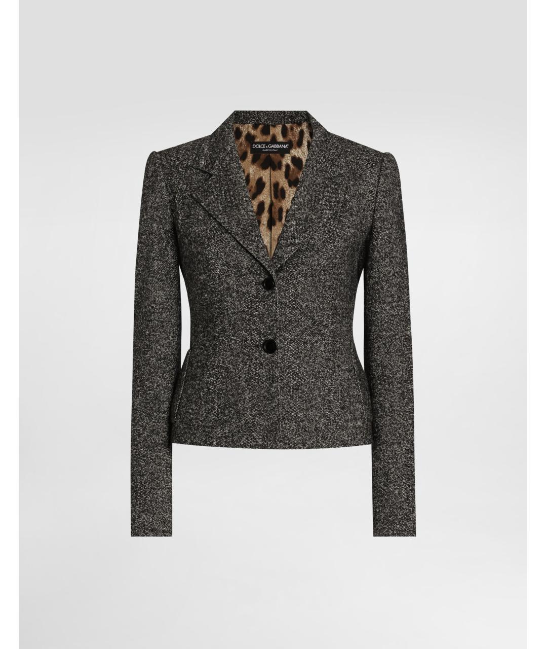 DOLCE&GABBANA Мульти шерстяной жакет/пиджак, фото 6