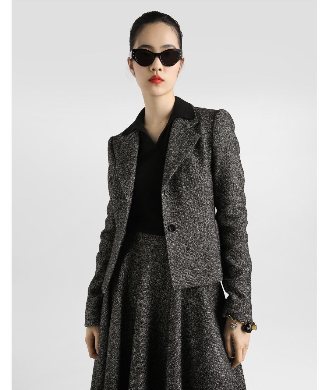 DOLCE&GABBANA Мульти шерстяной жакет/пиджак, фото 4