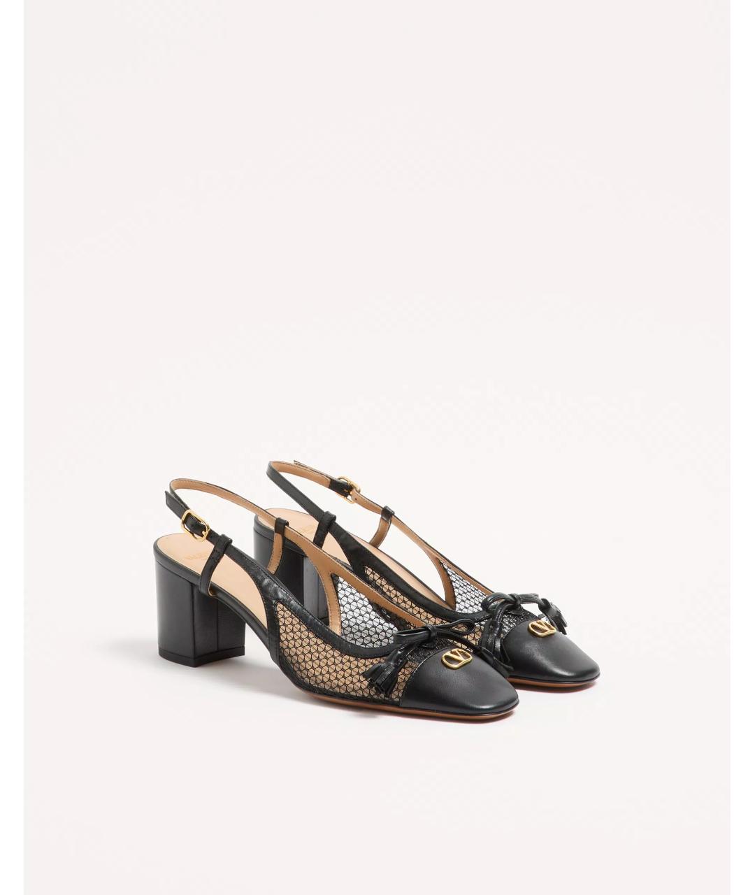 VALENTINO Черные кожаные туфли, фото 3